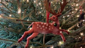 Christmas Reindeer decoration at Dinefwr